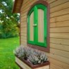 Axi Cabanes enfants Bois massif Naturel