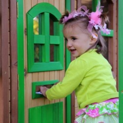 Axi Cabanes enfants Bois massif Naturel