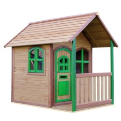 Axi Cabanes enfants Bois massif Naturel