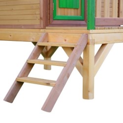 Axi Cabanes enfants Bois massif Naturel