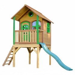 Axi Cabanes enfants Bois massif Naturel