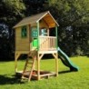 Axi Cabanes enfants Bois massif Naturel