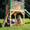 Axi Cabanes enfants Bois massif Naturel
