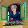 Axi Cabanes enfants Bois massif Naturel
