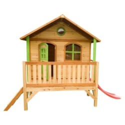 Axi Cabanes enfants Bois massif Naturel