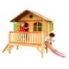 Axi Cabanes enfants Bois massif Naturel