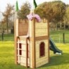 Axi Cabanes enfants Bois massif Naturel