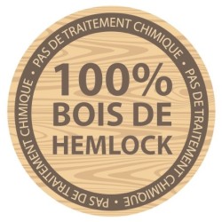 Axi Cabanes enfants Bois massif Naturel