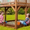 Axi Cabanes enfants Bois massif Naturel