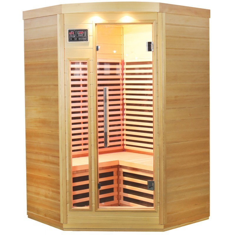 SNÖ Sauna infrarouge Bois massif Bois naturel SNÖ Sauna infrarouge Bois massif Bois naturel