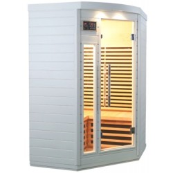 SNÖ Sauna infrarouge Bois massif Blanc