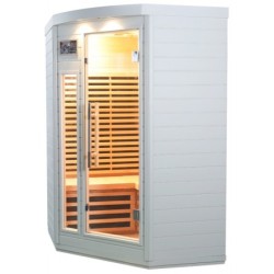 SNÖ Sauna infrarouge Bois massif Blanc