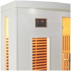 SNÖ Sauna infrarouge Bois massif Blanc