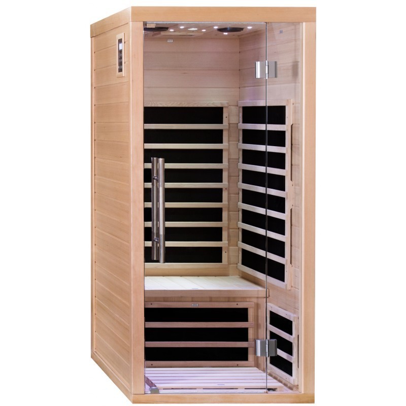 SNÖ Sauna infrarouge Bois massif Bois naturel SNÖ Sauna infrarouge Bois massif Bois naturel