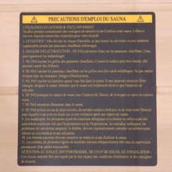 SNÖ Sauna infrarouge Bois massif Bois naturel