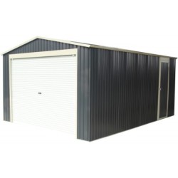 X-Metal Garage métal Acier galvanisé Gris 17.31m²