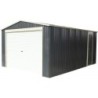X-Metal Garage métal Acier galvanisé Gris 17.31m²