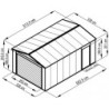 X-Metal Garage métal Acier galvanisé Gris 17.31m²