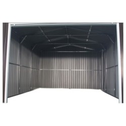 X-Metal Garage métal Acier galvanisé Gris 17.31m²