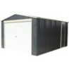X-Metal Garage métal Acier galvanisé Gris 17.31m²