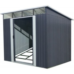 X-Metal Abri de jardin métal Acier galvanisé Gris 5.64m²