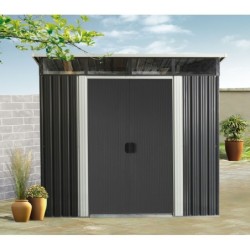 X-Metal Abri de jardin métal Acier galvanisé Gris 5.64m²