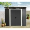 X-Metal Abri de jardin métal Acier galvanisé Gris 5.64m²