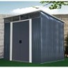 X-Metal Abri de jardin métal Acier galvanisé Gris 5.64m²