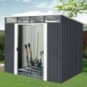 X-Metal Abri de jardin métal Acier galvanisé Gris 5.64m²