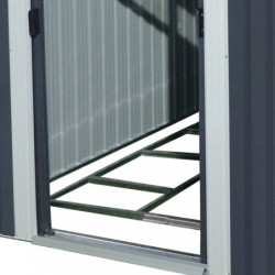 X-Metal Abri de jardin métal Acier galvanisé Gris 5.64m²