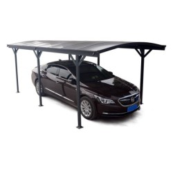X-Metal Carport Aluminium Gris 19.41m²