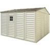 Duramax Abri de jardin résine PVC Beige 10.56m²