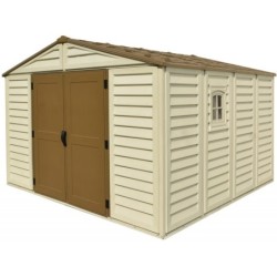 Duramax Abri de jardin résine PVC Beige 10.56m²