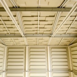 Duramax Abri de jardin résine PVC Beige 10.56m²