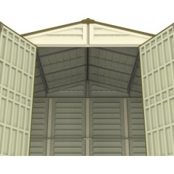 Duramax Abri de jardin résine PVC Beige 10.56m²