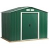 Duramax Abri de jardin métal Métal + 3 couches peinture Vert 4.78m²