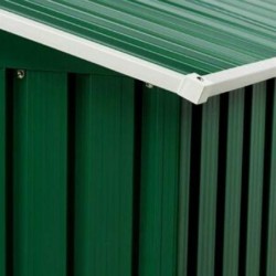 Duramax Abri de jardin métal Métal + 3 couches peinture Vert 4.78m²
