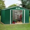 Duramax Abri de jardin métal Métal + 3 couches peinture Vert 7.81m²