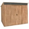Duramax Abri de jardin métal Métal + 3 couches peinture Marron 4.84m²