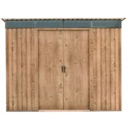 Duramax Abri de jardin métal Métal + 3 couches peinture Marron 4.84m²