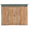 Duramax Abri de jardin métal Métal + 3 couches peinture Marron 4.84m²