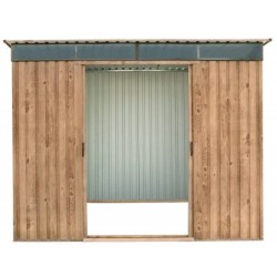 Duramax Abri de jardin métal Métal + 3 couches peinture Marron 4.84m²