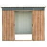 Duramax Abri de jardin métal Métal + 3 couches peinture Marron 4.84m²