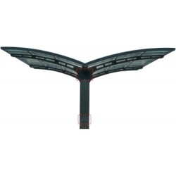 Canopia by Palram Carport double Aluminium Gris 28.57m²
