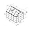 Canopia by Palram Serre de jardin en polycarbonate Gris 4.6m²
