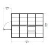 Canopia by Palram Serre de jardin en polycarbonate Gris 4.6m²