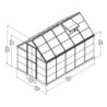 Canopia by Palram Serre de jardin en polycarbonate Gris  5.7m²
