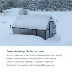 Canopia by Palram Serre de jardin en polycarbonate Gris  5.7m²