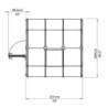 Canopia by Palram Serre de jardin en polycarbonate PVC (Polychlorure de vinyle) Vert 4.10m²