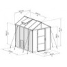 Canopia by Palram Serre de jardin en polycarbonate Gris 4.8m²
